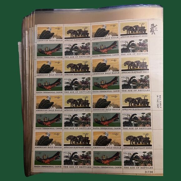 MNH 1970 Natural History 6c Sheet of 40 Stamps Scott #1387-90 - Picture 1 of 2
